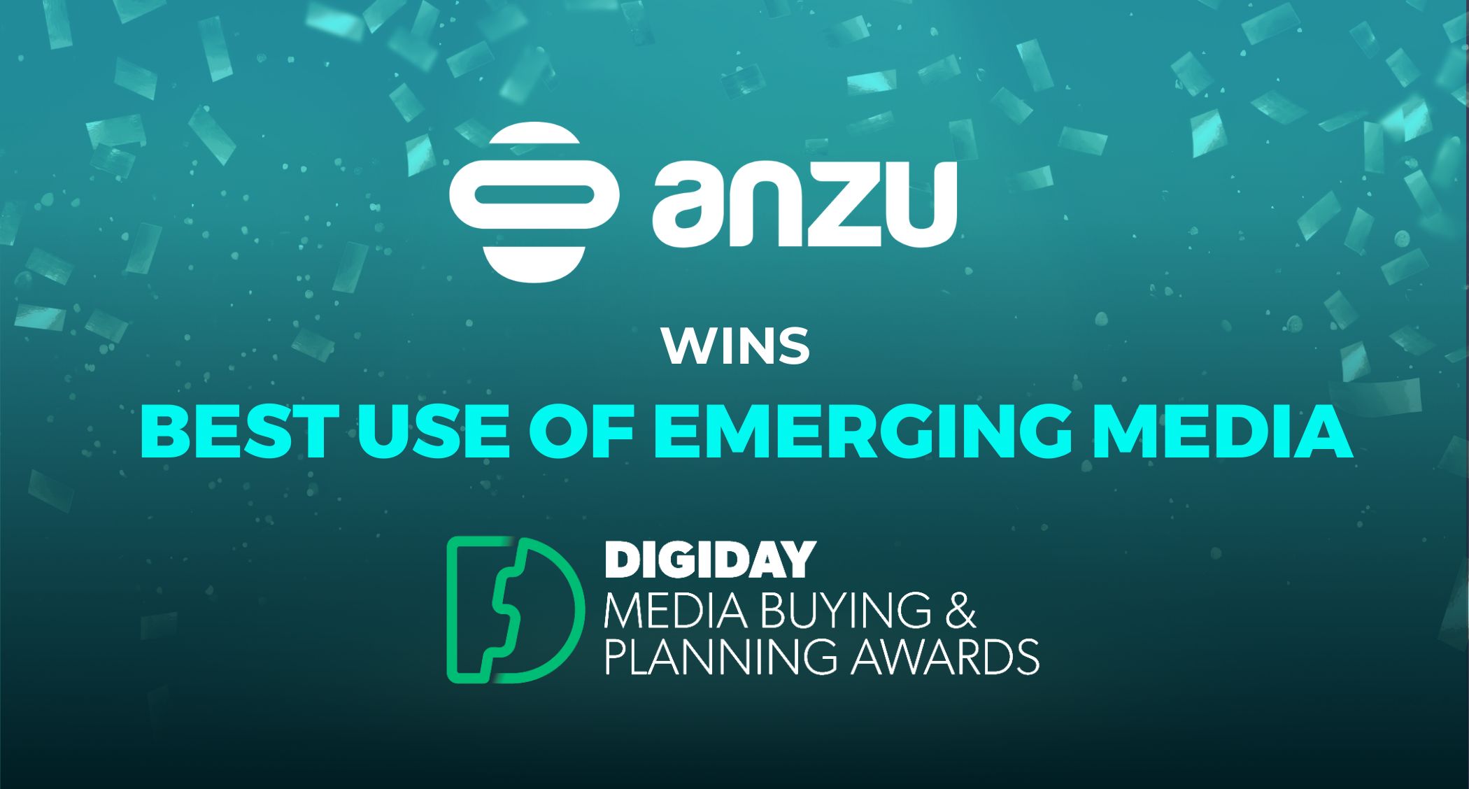 Anzu Wins Best Use of Emerging Media At The Digiday Media Buying